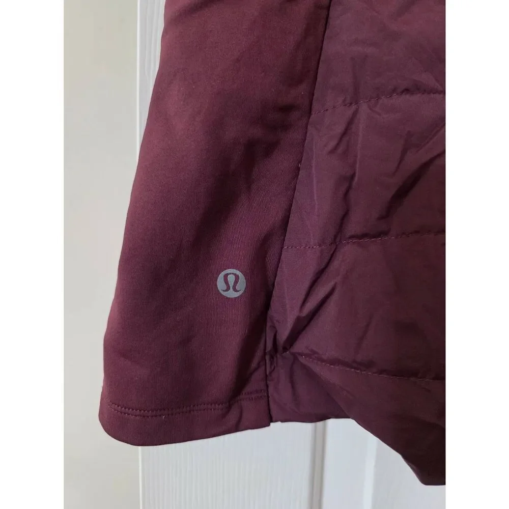 Lululemon Down For It All Vest Size 2-LW4BY8S Wine